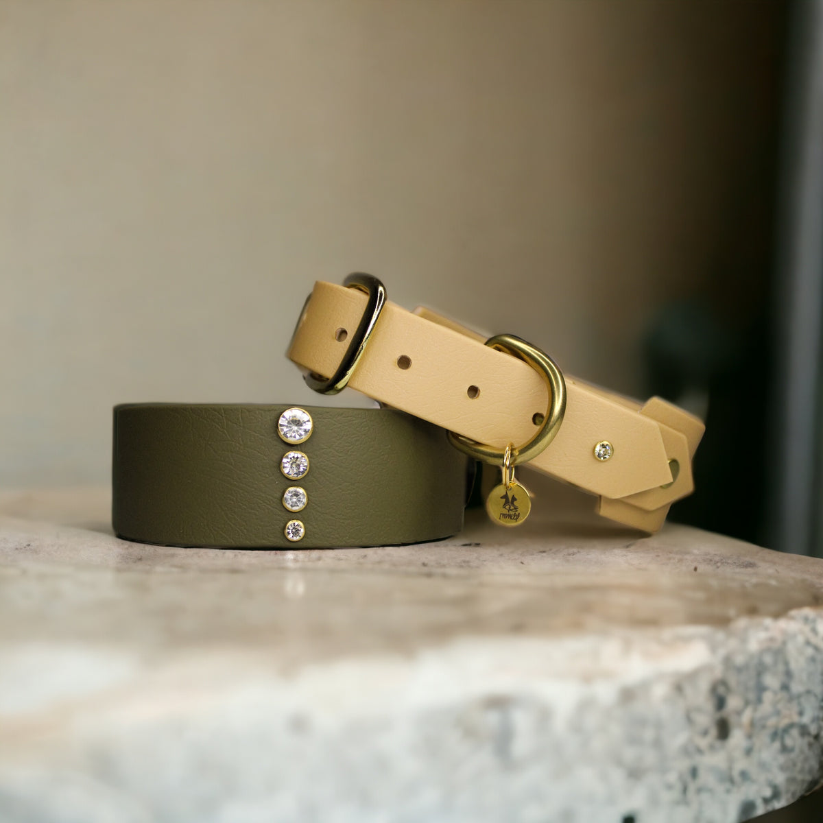 Collier pour chien en Biothane, résistant et réglable, boucle en laiton, pour petits et grands chiens - Madnesis