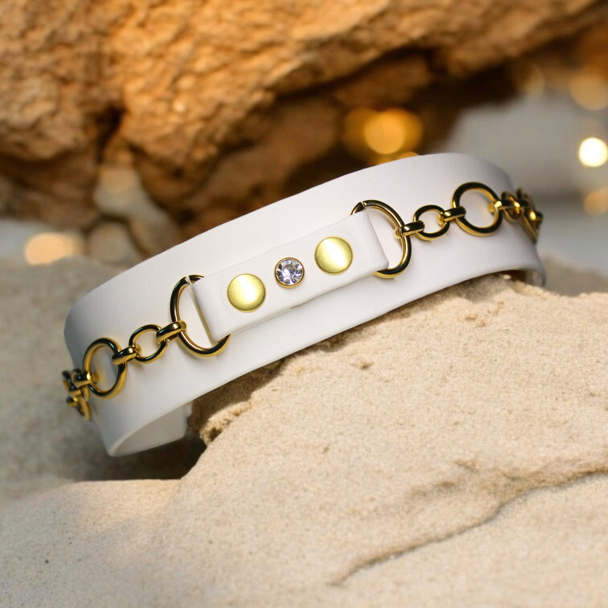 Collier pour chien en Biothane, résistant et réglable, boucle en laiton, pour petits et grands chiens - Madnesis